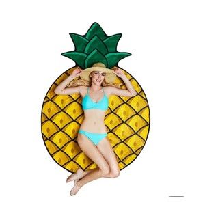 Novelty Pineapple THIN LIGHTWEIGHT Beach Blanket